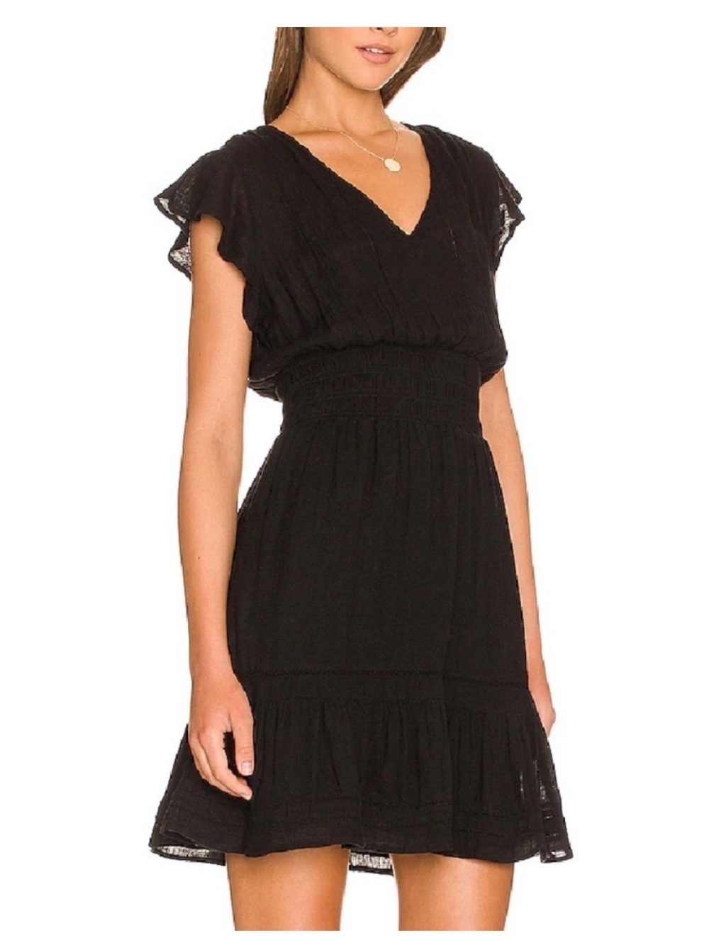 Rails Tara V neck Smocked Waist Dress - Picture 3 of 13